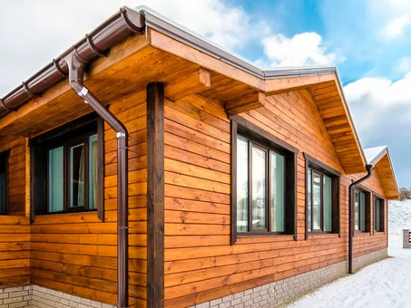Стоимость внешней отделки дома имитацией деревянной облицовки
