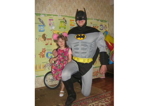 Бэтмен Рязань на детский праздник, прокат карнавального костюма для взрослых