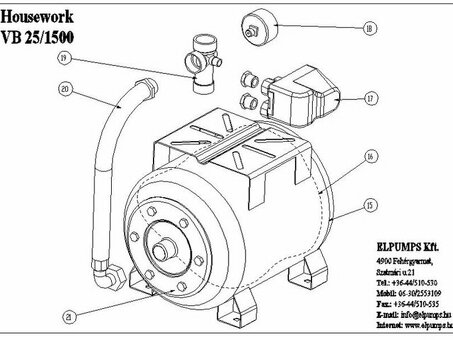Запасные части Elpumps VB 25 1500 - высококачественные запасные части