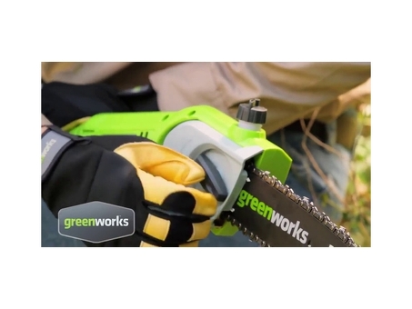 Электрическая цепная пила Greenworks GPS7220 720 Вт для эффективной обрезки ветвей