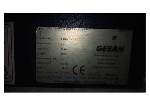 Продам генератор Gesan G 12000 H key подготовлен к использованию!