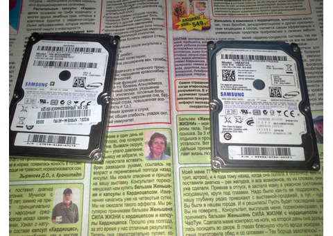 Продам 2 жестких дисков марки Самсунг 320 гб -2 жестки диски от ноутбука Самсунг