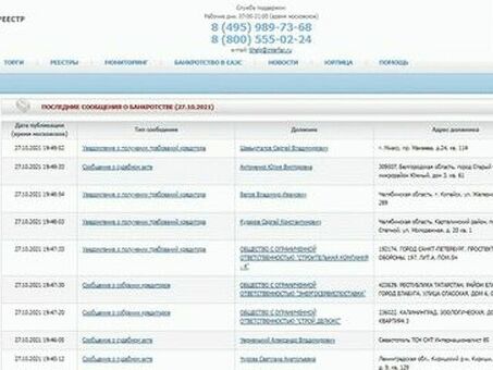 Узнайте информацию о банкротстве