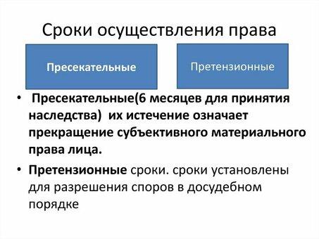 Периоды предъявления претензий: что нужно знать