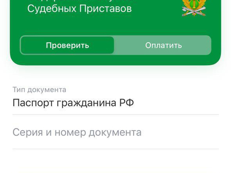 Проверка долгов судебными приставами