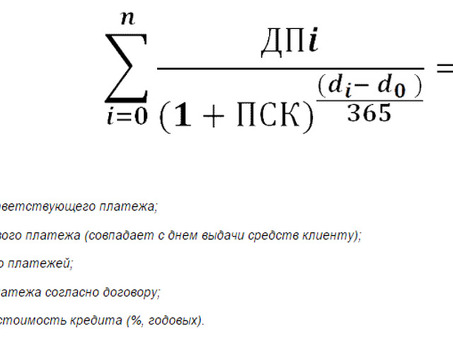 Полная стоимость кредита PSK