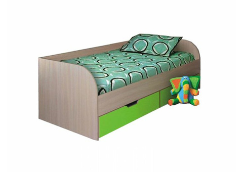 Детская кровать с выдвижными ящиками 'Дисней' лайм
