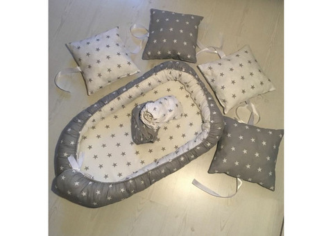 Бортики-подушки кокон для новорожденного