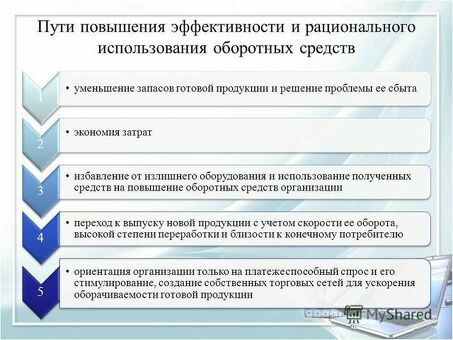 Коэффициенты оборотного капитала повышают операционную эффективность