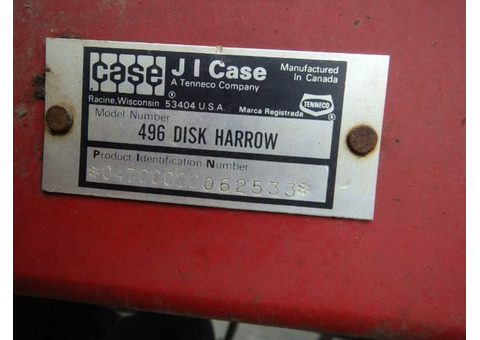 Борона Case IH 496 Disk, 19.5′