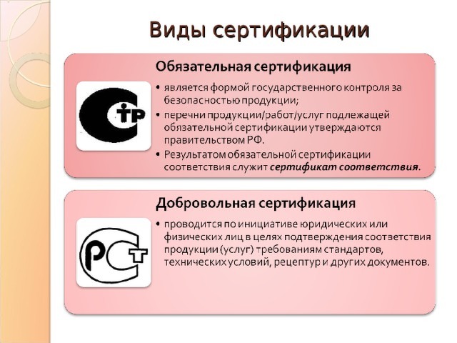 Какие существуют схемы сертификации работ и услуг