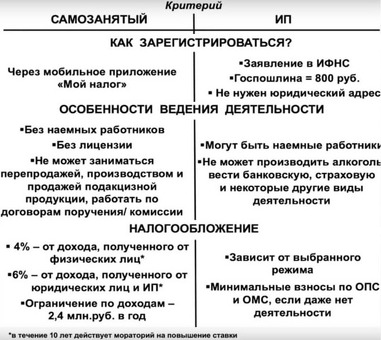 Самозанятость и индивидуальное предпринимательство: что вам подходит?