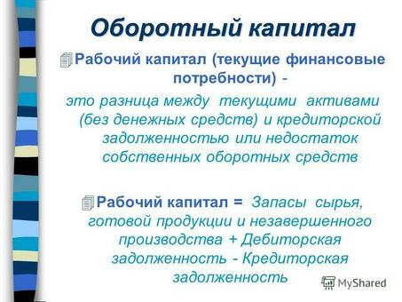 Преодоление дефицита денежных потоков - отсутствие решений по оборотному капиталу