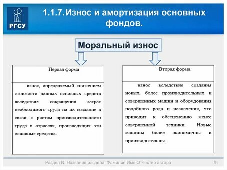 Амортизационные услуги снижают износ