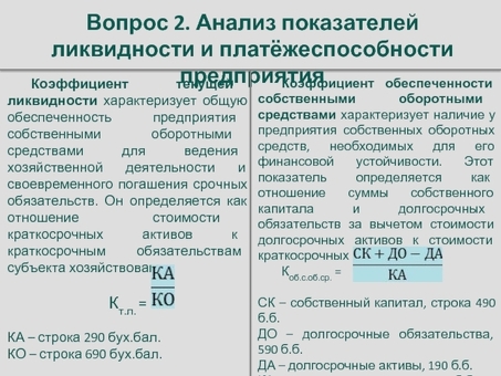 | Как оценить платежеспособность компании в крупном масштабе Экспертные услуги финансового анализа