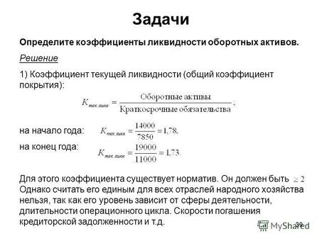 Расчет коэффициентов ликвидности на основе баланса | Руководство эксперта