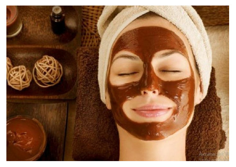 Омолаживающая альгинатная маска с какао для лица