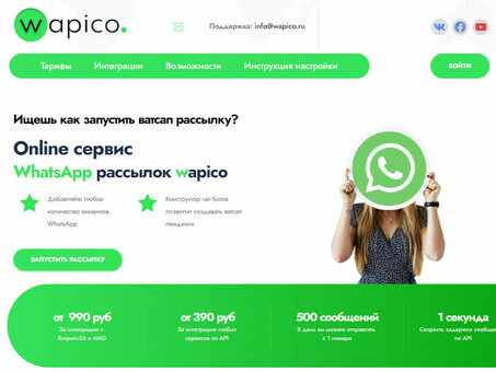 Распространение Whatsapp в Вапиколе