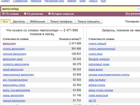 Wordstat Yandex Ru: статистика поисковых систем