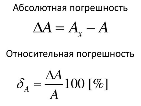 Формула абсолютной погрешности для вольтметров