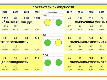 Анализ ключевых показателей эффективности