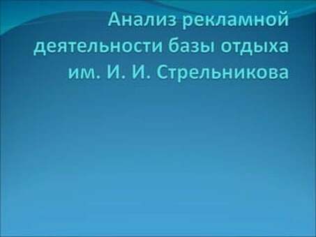 Анализ рекламной деятельности