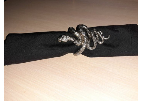 Кольца для салфеток L'objet Platinum Snake Napkin