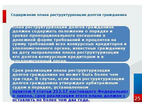 Услуги по реструктуризации долгов физических лиц - избавление от финансового бремени