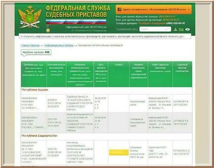 Услуги ФСПП - Банк данных исполнительных производств Федеральной службы пробации