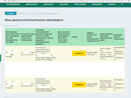 Воспользуйтесь нашими услугами для получения доступа к базе данных ФССП по исполнительным производствам