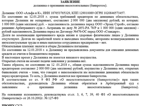 Услуги по банкротству в соответствии с Федеральным законом о банкротстве от 2022 года