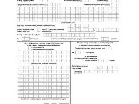 Скачать бланки налоговых деклараций - бесплатные пустые шаблоны для налоговых деклараций