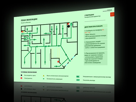Услуги по печати планов эвакуации | Высококачественные отпечатки | Экспертная поддержка