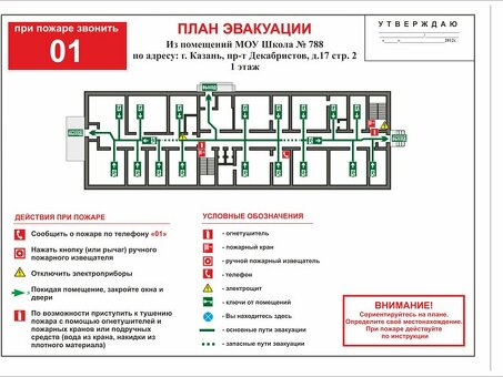 Планы пожарной эвакуации в школах - меры безопасности и процедуры