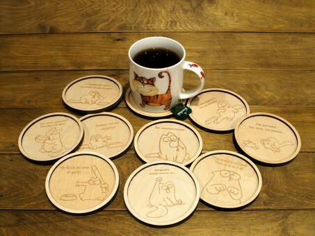 Персонализированные подставки для кружек | Custom Cup Coasters | Поставщики подставок для кружек