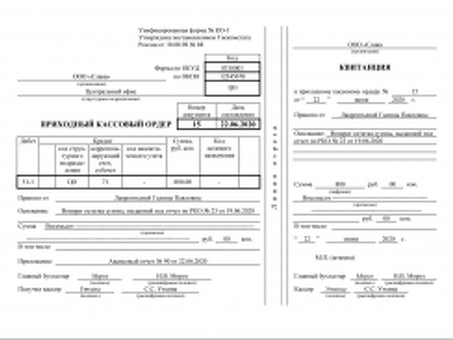 Скачайте наш бесплатный бланк кассового ордера
