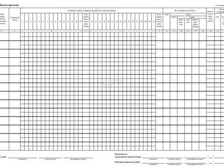 Образец табеля учета рабочего времени | Получить пример полного табеля учета рабочего времени