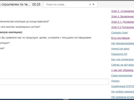 Скрипт продаж холодных звонков Конструктор скриптов продаж холодных звонков для технической изоляции и менеджеров по продажам недвижимости.