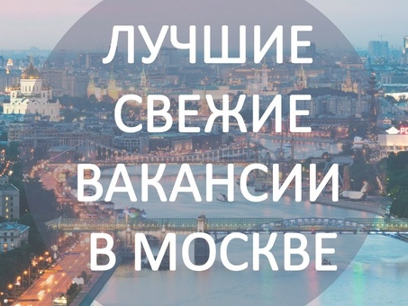 Свежие вакансии в Москве - найдите работу прямо сейчас!