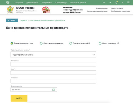 Быстрый поиск долгов ФССП по фамилии | Поиск и взыскание долгов