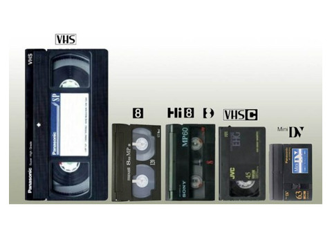 Оцифровка видеокассет VHS, miniDV, HI8, Video8 в высоком качестве.