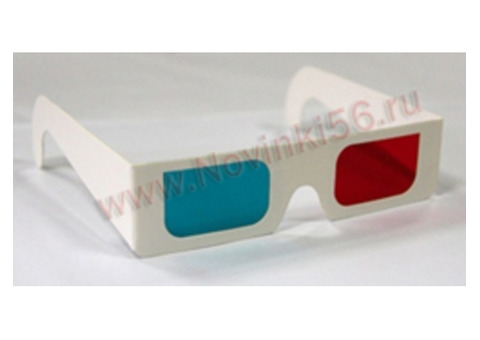 3D Анаглифные стерео очки (картонные) - оптом и в розницу.