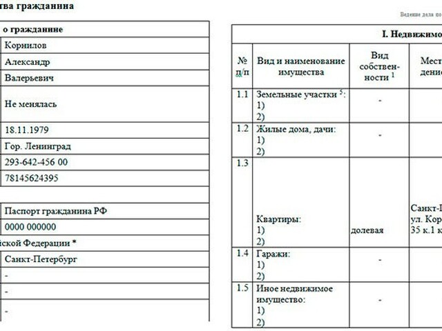 Опись имущества банкротство образец