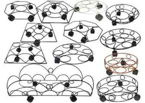 Подставки под цветочные горшки на колесиках.