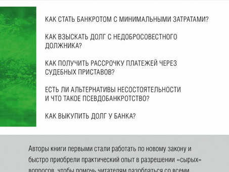 Помощь в оформлении банкротства физических лиц с опытом