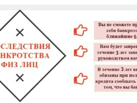 Процедура банкротства физического лица: последствия, цена, отзывы