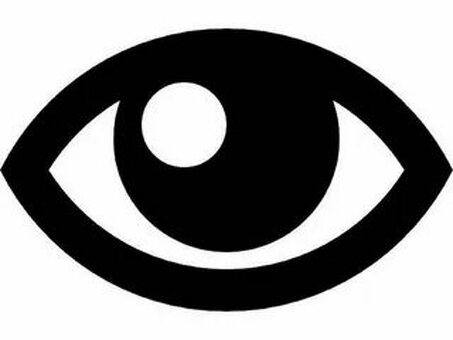 Векторный глаз PNG черно-белый - Высококачественные услуги графического дизайна