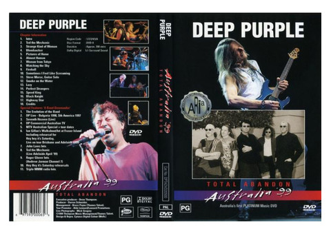 Deep purple Total Abandon на DVD-диске