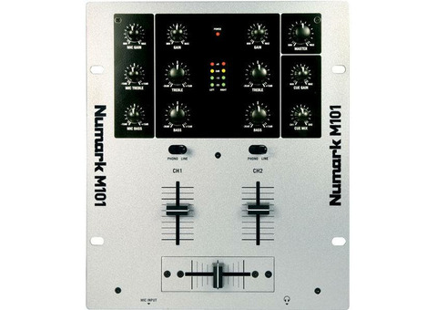 Микшеры NUMARK M101 2-канальный компактный микшер входы: 2 phono, 2 линейных, 1