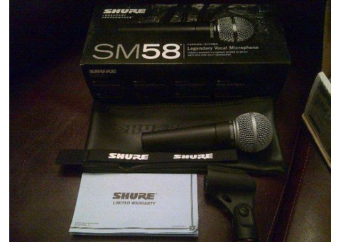 Микрофон shure sm58-lce динамический кардиоидный вокальный микрофон